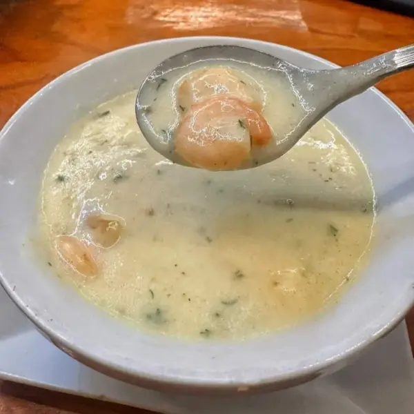 شوربة كريمة الجمبرى