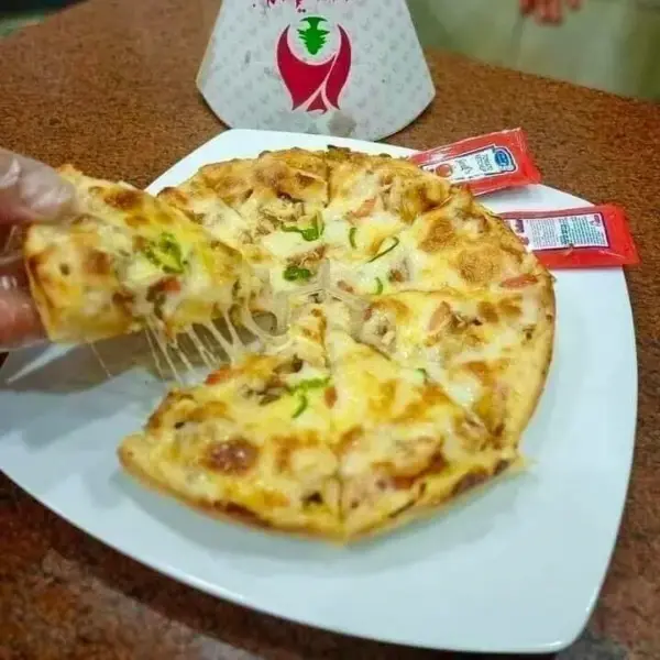 بيتزا فراخ مع صوص التشيز