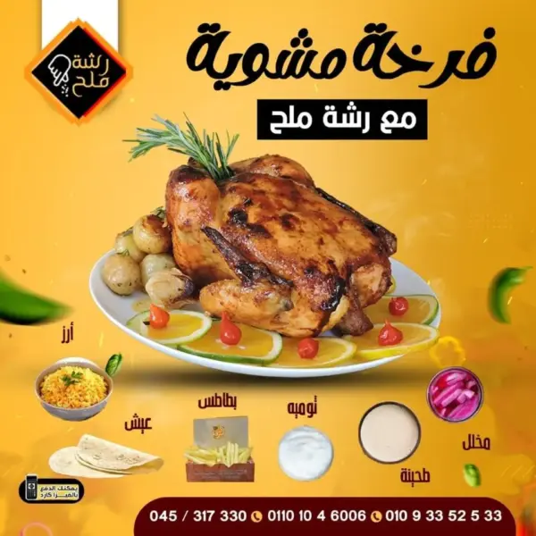 دجاجة مشوية سادة