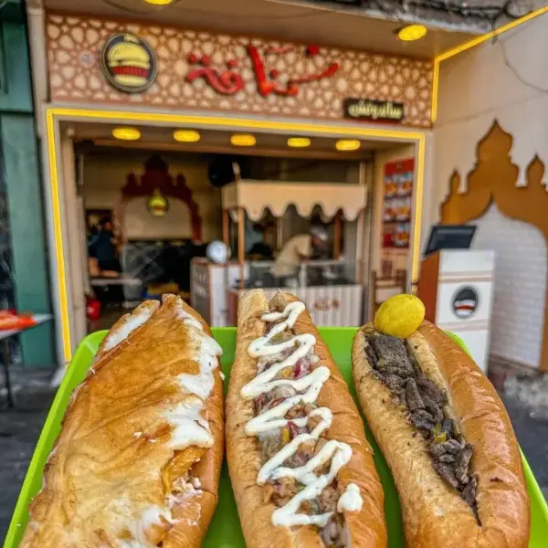 ساندوتش سجق بطاطس موتزاريلا