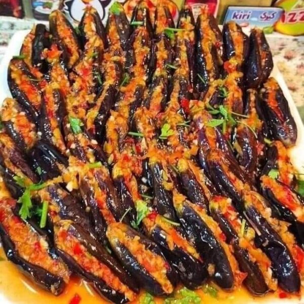 سندوتش باذنجان خل وثوم